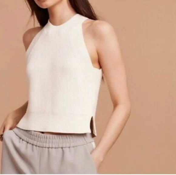 Aritzia Wilfred Knit Crevier Halter Top Small - Picture 1 of 11